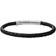 Fossil Leather Bracelet - Black/Silver