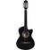 vidaXL Guitare Classique Découpée Western 6 Cordes Instrument d'Apprentissage Instrument de Musique Musicien Amateur Noir 38