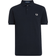 Fred Perry Plain Polo Shirt - Navy/Snow White