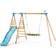 TP Toys Knightswood Double & Deck Wooden Swing Set with Giant Nest Swing