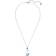 Swarovski Dazzling Swan Necklace - Silver/Blue/White