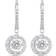 Swarovski Sparkling Dance Earrings - Silver/White