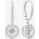 Swarovski Sparkling Dance Earrings - Silver/White