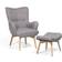 Beliani Vejle with Footstool Armchair 100cm