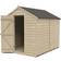 Forest Garden 8 x 6ft Windowless Overlap Apex Pressure Treated Shed (Building Area 4.82 m²)