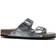 Birkenstock Arizona Suede Leather - Vintage Metallic Gray Silver