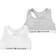 Tommy Hilfiger Organic Cotton Logo Bralette 2-pack - Mid Grey Heather/White (UG0UG00381-0UD)