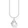 Thomas Sabo Paw Print Necklace - Silver/White