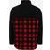 Urban Classics Patterned Polar Fleece Track Jacket - Black/Redcheck