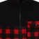 Urban Classics Patterned Polar Fleece Track Jacket - Black/Redcheck