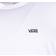 Vans Left Chest Logo Tee - White/Black Male