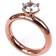Astrid & Agnes Gaia Enya Ring - Rose Gold/Transparent