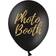 PartyDeco Latex Ballons Candy Bar, Chill, Dance Floor, Drinks, Photo Booth Black/Gold 5-pack