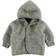 ENGEL Natur Fleece Cardigan with Hood - Light Gray Melange (575520 -091)