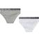 Calvin Klein Girl's Bikini Brief - Grey Heather/White (G80G800071)