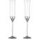 Wedgwood Vera Wang Love Knots Toasting Flutes Champagneglas 2st