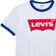 Levi's Kid's Batwing Ringer Tee - White/White (865850105)