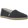 Toms Black Washed Canvas Alpargata Female