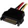 StarTech Sata-LP4 Power Cable Adapter M-F 0.3m