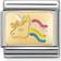 Nomination Composable Classic Colourful Unicorn Link Charm - Silver/Gold/Multicolour