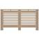 vidaXL Cache-radiateur 152x19x81 cm MDF Marron