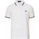 Fred Perry Twin Tip Polo Shirt - White/Bright Red/Navy