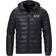 EA7 Train Core Light Down Hoodie Jacket - Black