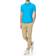 Polo Ralph Lauren Slim Fit Mesh Polo Shirt - Blue/Orange