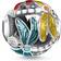 Thomas Sabo Bead libellule multicolore K0315-340-7 vert/orange/rosa/rouge/argenté/turquoise