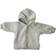 ENGEL Natur Fleece Cardigan with Hood - Light Gray Melange (575520 -091)