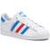 adidas Superstar - Cloud White/True Blue/Gold Metallic
