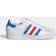 adidas Superstar - Cloud White/True Blue/Gold Metallic