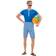 Smiffys déguisement maillot de bain rétro homme multicolore sm50726/xl