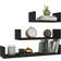 vidaXL Display Wall Shelf 60cm 3pcs