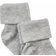 Minymo Baby Rib Sock 2-pack - Light Gray Melange (5068 LG-130)