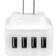 StarTech StarTech.com USB4PACWH White 4-Port USB Wall Charger International Travel 34W/6.8A