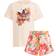adidas Girl's Her Studio London Floral Shorts & Tee Set - Cream White/Multicolor/Black (GN4212)