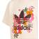 adidas Girl's Her Studio London Floral Shorts & Tee Set - Cream White/Multicolor/Black (GN4212)