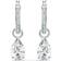 Swarovski Attract Drop Earrings - Silver/Transparent