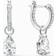 Swarovski Attract Drop Earrings - Silver/Transparent