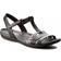 Clarks Tealite Grace Black Leather Sandalias - Female