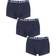 HUGO BOSS Stretch Cotton Trunks 3-pack - Dark Blue