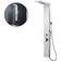 vidaXL Shower Panel (14237) Chrome, Black, White