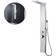 vidaXL Shower Panel (14237) Krom, Sort, Hvid