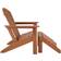 tectake 2-set Garden Chair Janis with Footstool