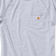 Carhartt Force Cotton Delmont Short Sleeve T-shirt - Heather Grey