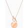 Swarovski Ginger T Bar Necklace - Rose Gold/White