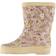 Wheat Alpha Rubber Boots - Rose Flowers