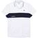 Lacoste Colourblock Breathable Resistant T-shirt - White/Navy Blue/White