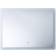 Beliani Espejo De Pared Plateado Con Luz Led Rectangular 60 x 80 cm